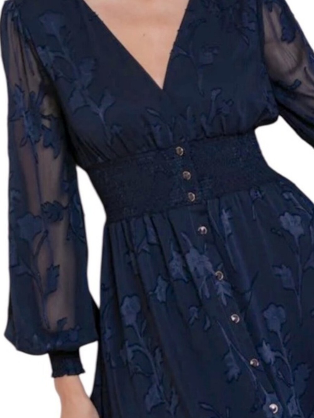 Baltic Born Mayfair High Low Maxi Dress Navy XL - Picture 4 of 14